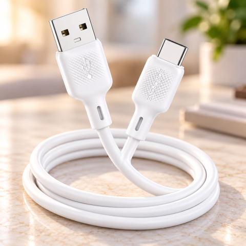 Кабель BOROFONE BX 113 SILICON 3A / Шнур USB-TYPE C / Кабель 1м — 1