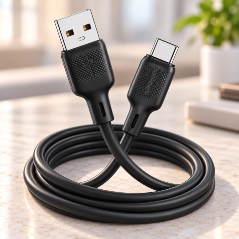 Кабель BOROFONE BX 113 SILICON 3A / Шнур USB-TYPE C / Кабель 2м — 1