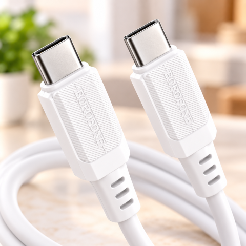 Кабель Borofone BX115 Type-C/Type-C 60W / Дата кабель для заряджання та передачі даних / Універсальний кабель для швидкого заряджання — 4
