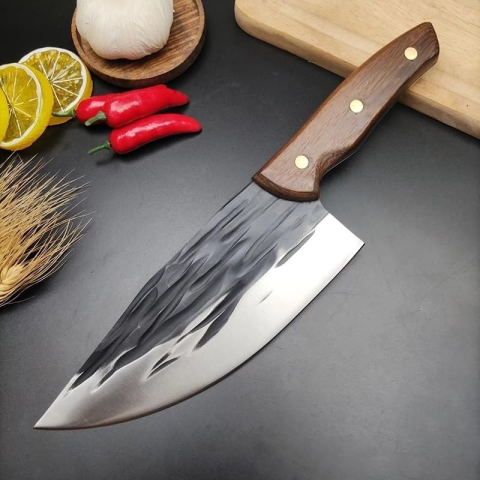 Кухонний ніж-сокира M10/L529B / Кухонний ніж 19 см — 1