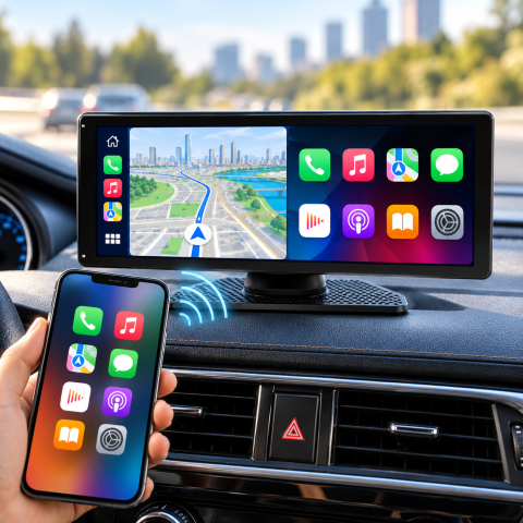 Магнитола 901W 10.26" PND / Монитор 10.26" / Автомобильная стереосистема Bluetooth, Mirror Link, AUX — 2