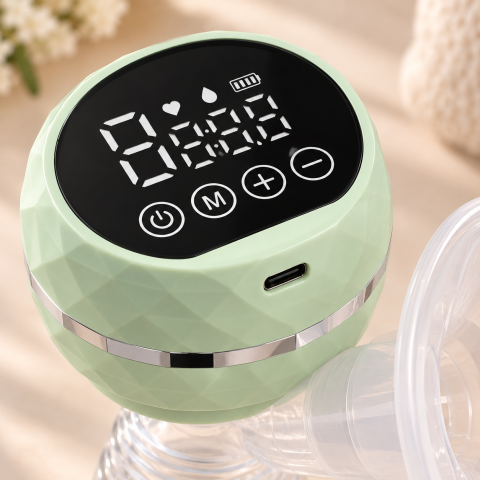 Молокоотсос с бутылкой для мам / Electric Breast Pump / Сцеживатель грудного молока двухфазный — 3