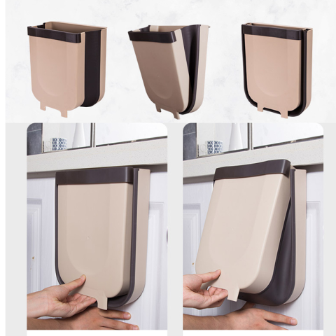 Мусорное ведро, Ведро для мусора Foldable Hanging Garbage Bin — 7