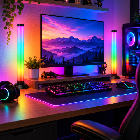 Настільний атмосферний світильник USB з пультом керування / RGB-світильник / Настільний атмосферний світильник — 4