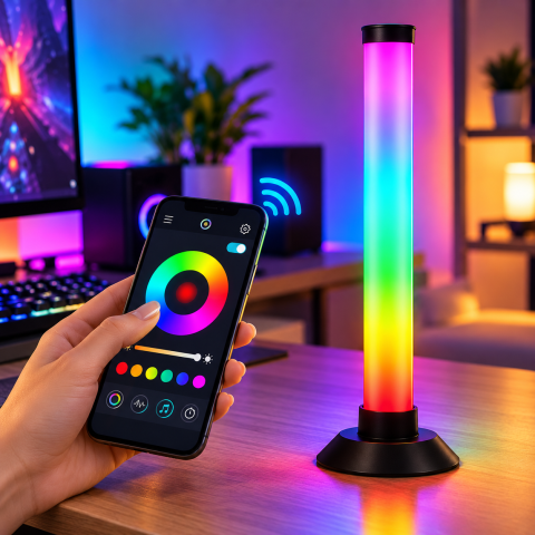 Настільний атмосферний світильник USB з пультом керування / RGB-світильник / Настільний атмосферний світильник — 2