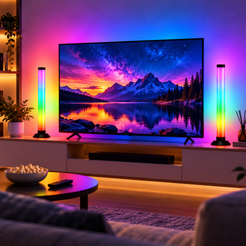 Настільний атмосферний світильник USB з пультом керування / RGB-світильник / Настільний атмосферний світильник — 3