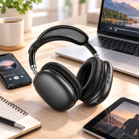 Навушники BO22 Plus Elegant BT / Бездротові навушники Bluetooth / Повнорозмірні навушники на акумуляторі — 5