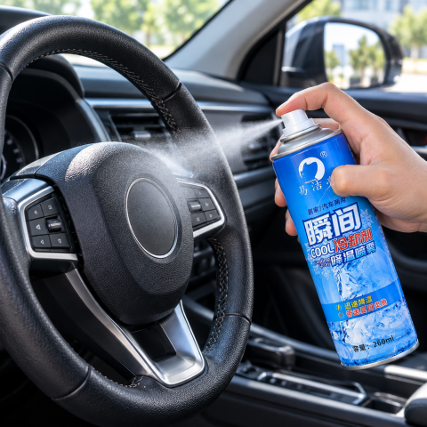 Охолоджувальний спрей для автомобіля та будинку Cool Spray 260 мл / Охолоджувач поверхонь / Аерозоль для швидкого охолодження сидінь та керма — 4