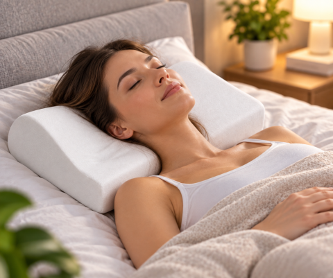 Ортопедична подушка з пам'яттю Memory pillow (меморі пілоу) — 2