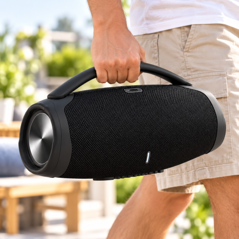 Портативная колонка Booms Box 3 / Колонка Bluetooth черная / Портативная колонка 100 Вт — 3
