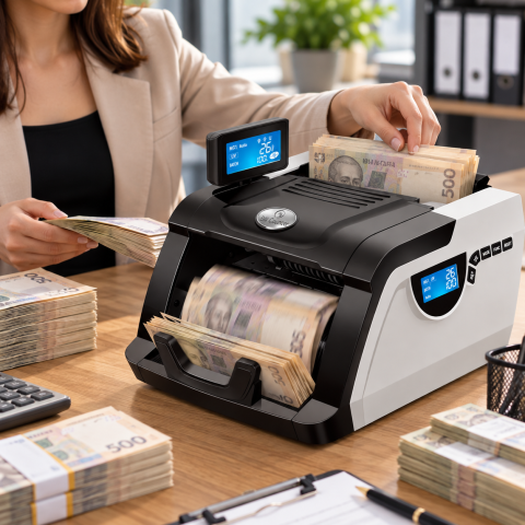 Счетная машинка Bill Counter GR-6200 / Счетчик банкнот c детектором / Счетчик банкнот 220 В — 2