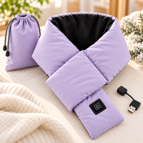 Шарф intelligent heating scarf з підігрівом / Обігрівач для шиї зимовий 3 режими нагрівання / Електричний шарф з підігрівом — 4