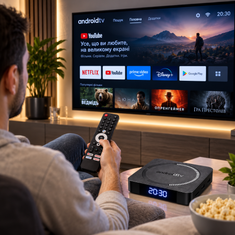 Смарт ТВ-приставка I96 Z18 Android TV / Приставка для TV 4/32 ГБ, Wi-Fi 2.4/5 ГГц, 4K — 7