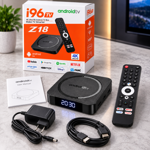 Смарт ТВ-приставка I96 Z18 Android TV / Приставка для TV 4/32 ГБ, Wi-Fi 2.4/5 ГГц, 4K — 5
