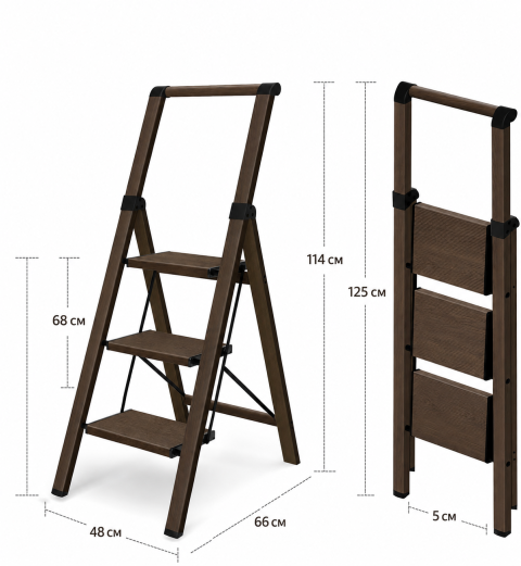 Драбина, алюмінієва під дерево, легка, широка ladder ladder AND L0103 до 120 кг — 2