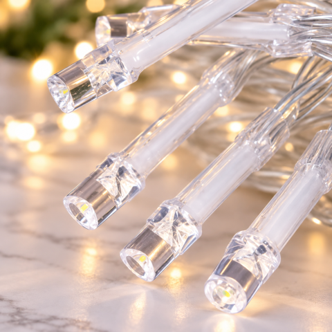 Світлодіодна гірлянда 800 Led 45 метрів Синя / Гірлянда-нитка / Декоративне освітлення 220 В — 4