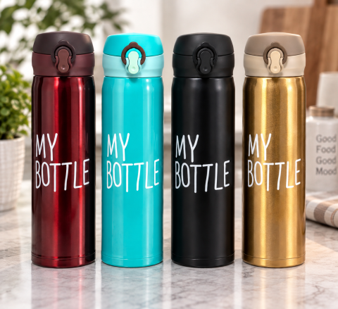 Термос My Bottle на 500 мл / Термокухоль на клямці / Герметичний термокухоль — 1