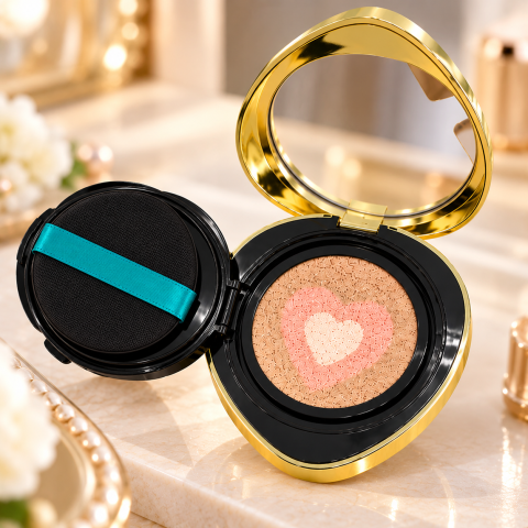 Тональное средство кушон DRAWSHE Cushion NEW GREEN / Кушон с двумя сменными рефилями / Алмазный кушон — 4