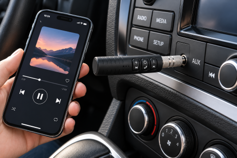 Трансмітер FM MOD BT 450 / Трансмітер автомобільний з підтримкою Bluetooth / Bluetooth AUX-адаптер — 5