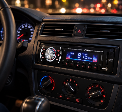 USB-автомагнитола, MP3, FM, SD, AUX 2032 / Магнитофон в авто+пульт / Автомобильная магнитола — 3