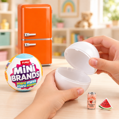 Ігровий набір з міні холодильником Mini Brands Fill the Fridge / Мініхолодильник + 2 кулі-сюрприз — 4