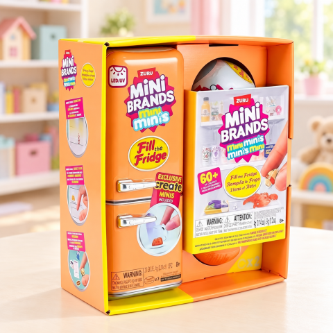 Ігровий набір з міні холодильником Mini Brands Fill the Fridge / Мініхолодильник + 2 кулі-сюрприз — 5
