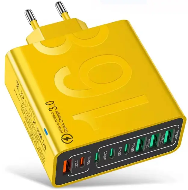 Адаптер для швидкого заряджання мобільних телефонів з 8 портами / Зарядна Станція SV227