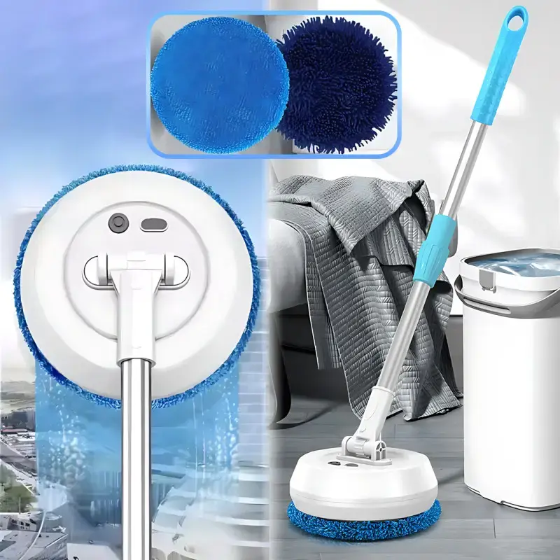 Бездротова акумуляторна швабра з двома насадками Wireless Cleaner AA102 /Акумуляторна швабра для дому
