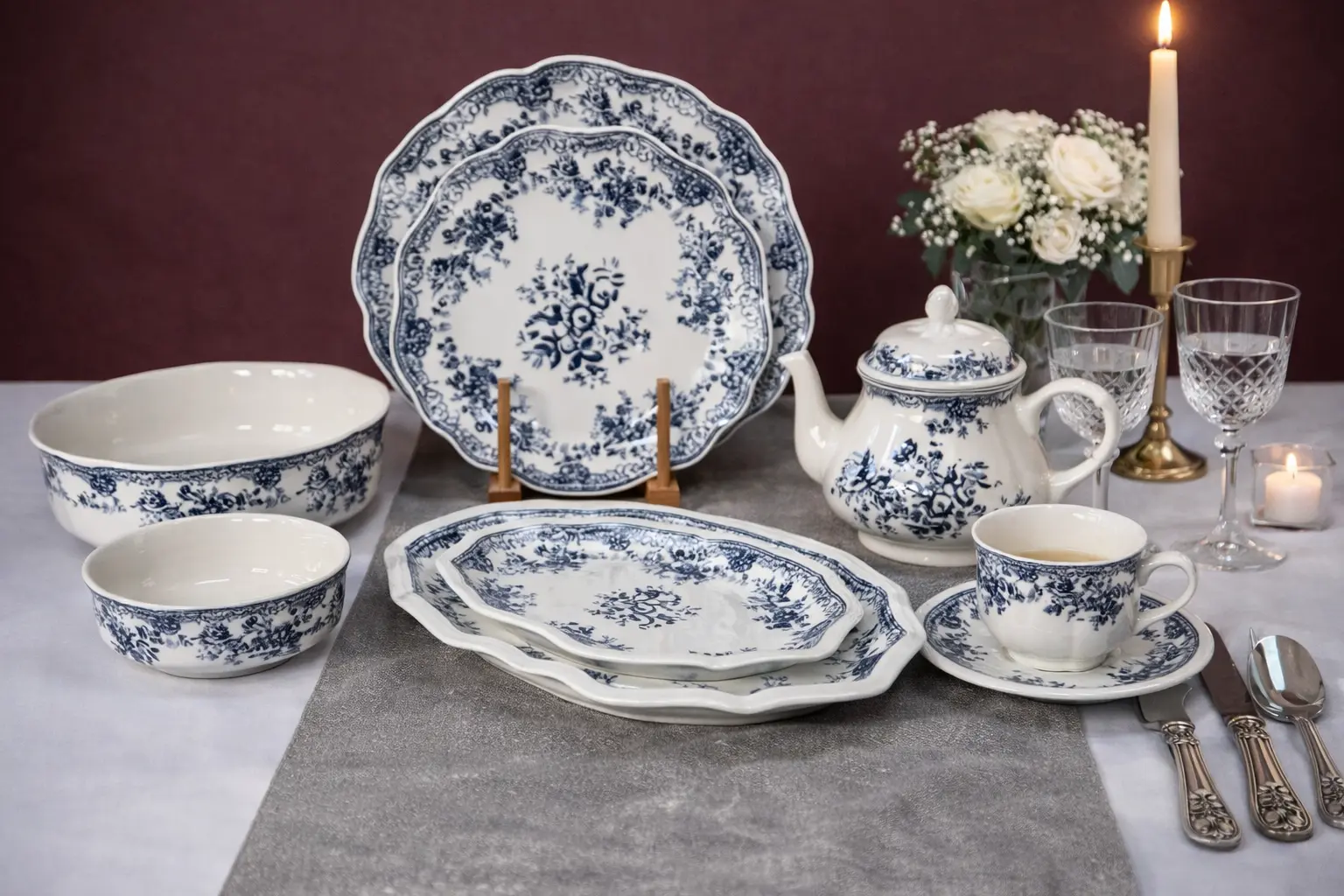 Столовий сервіз на 6 осіб 34 предмети DY03