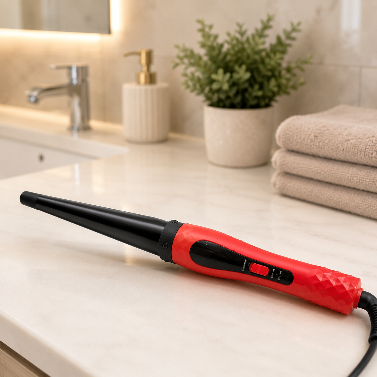 Щипці DOMOTEC MS-4907 / Конусна плойка / Плойка з керамічним покриттям