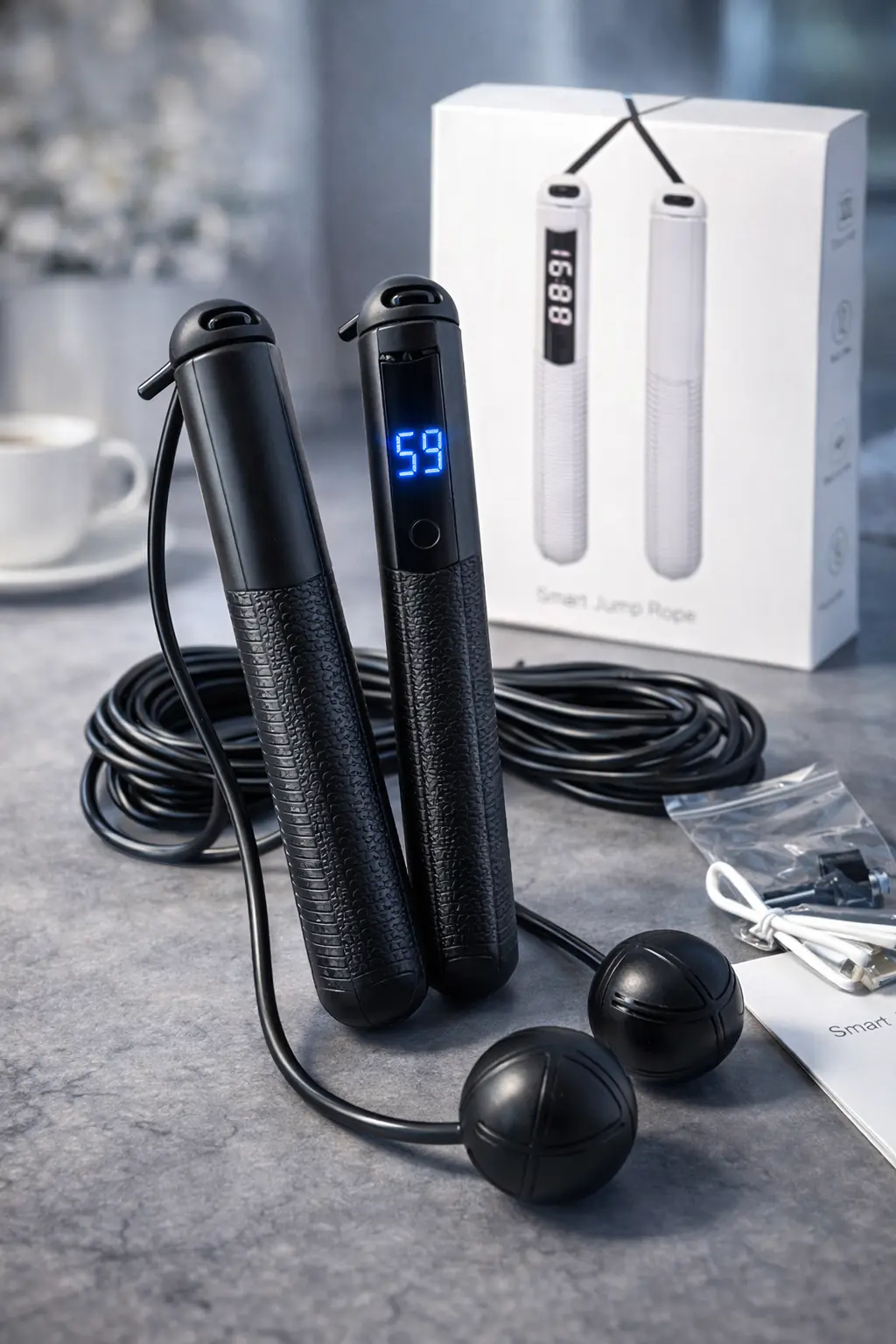 Скакалка бездротова з кулями та лічильником SP-Planeta