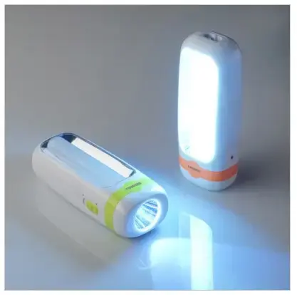 Стильний ліхтар-лампа 2в1 акумуляторний 1200mAh, з бічним світлом, FA-7677 / Потужний переносний ліхтарик