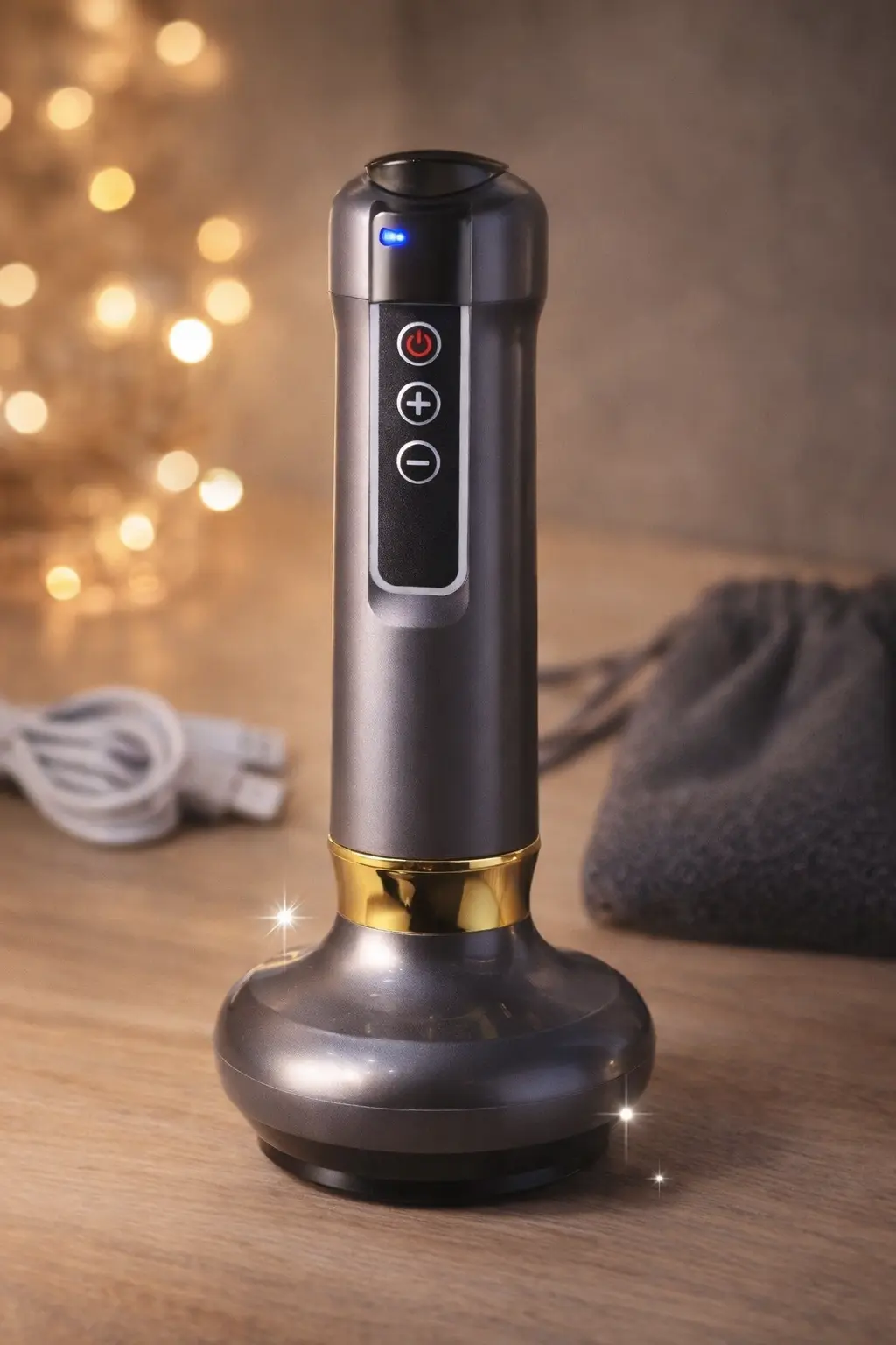 сірий Вакуумний масажер для коригування фігури та антицелюлітного масажу з підігрівом